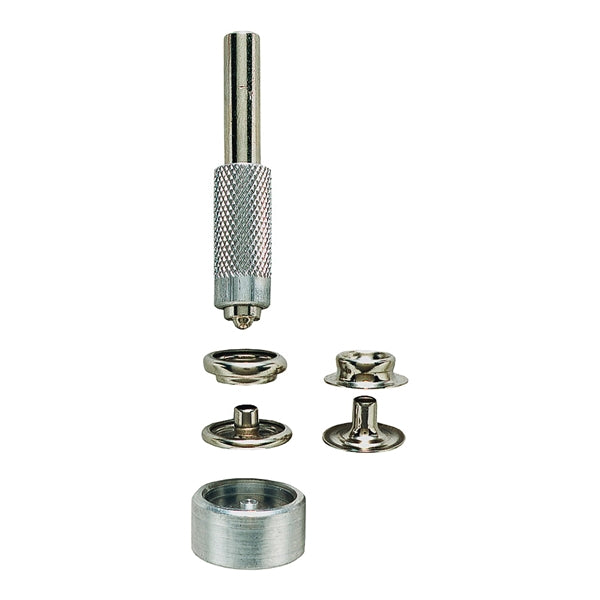 GENERAL 1265 Snap Fastener Kit, Solid Brass, Nickel