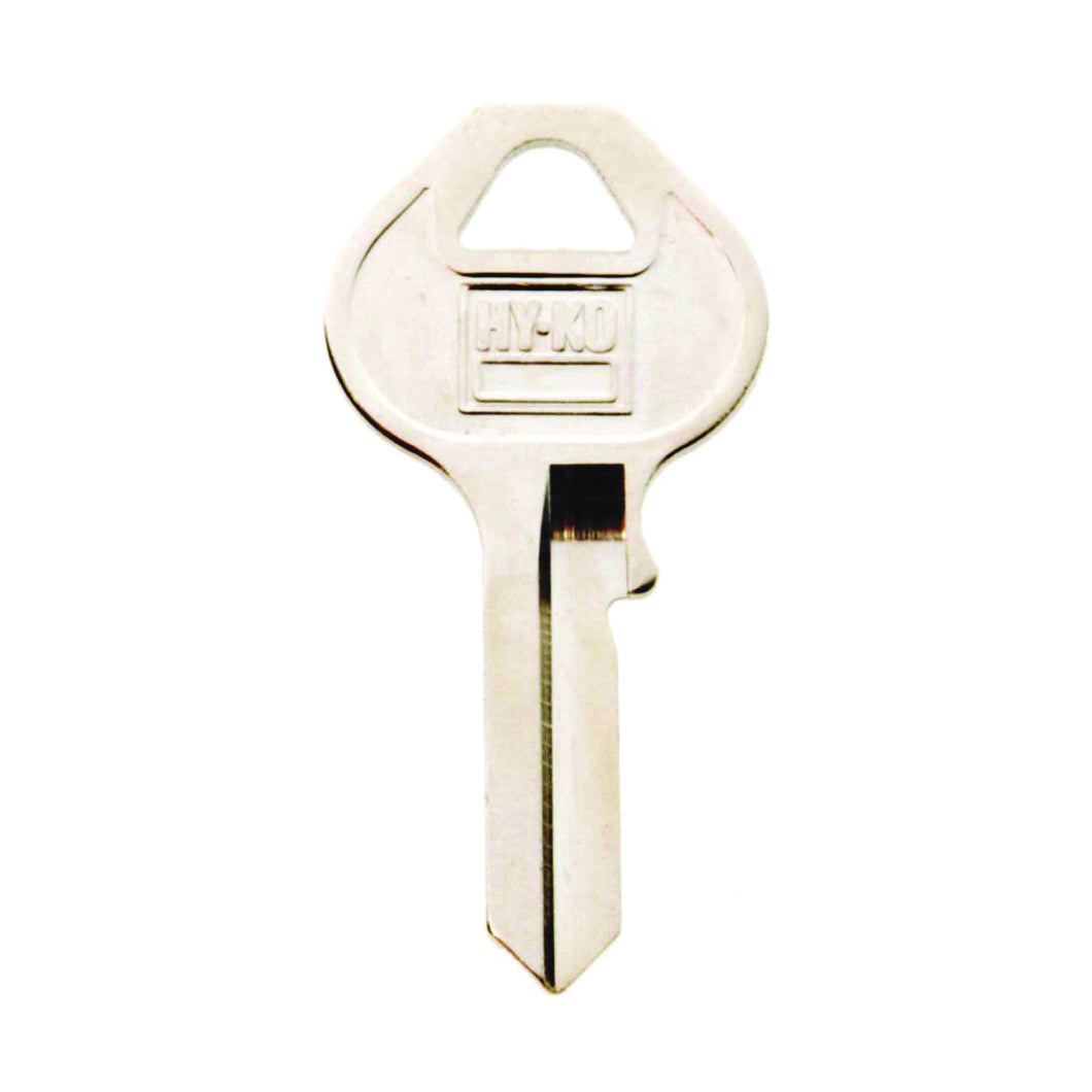 HY-KO 11010M10 Key Blank, Brass, Nickel, For: Master Locks and Padlocks