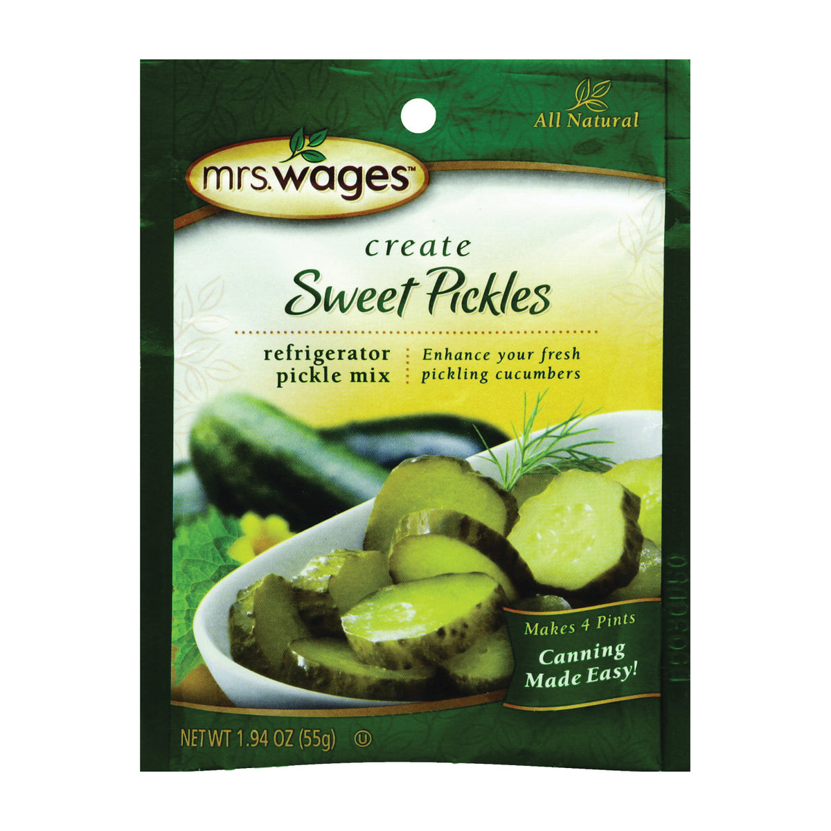 Mrs. Wages W628-DG425 Sweet Pickle Mix, 1.94 oz Pouch