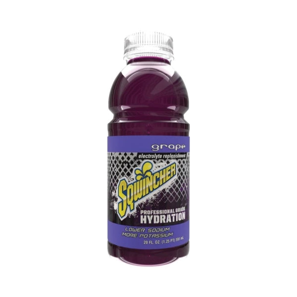 Sqwincher X375-MB600 Ready-to-Drink Hydration, Liquid, Grape Flavor, 20 oz Bottle