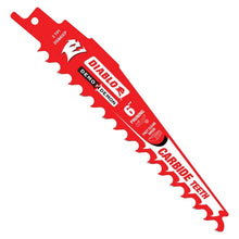 Load image into Gallery viewer, Diablo DS0603CP3 Reciprocating Saw Blade, 6 in L, 3 TPI, Carbide Cutting Edge
