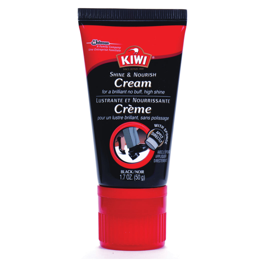Kiwi 11111 Shine and Nourish Cream, Black, Cream, 1.7 oz Tube