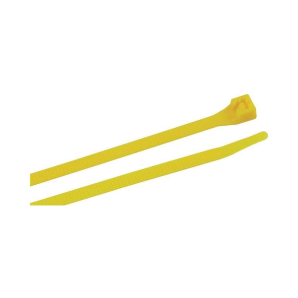 GB 45-308FY Cable Tie, Double-Lock Locking, 6/6 Nylon, Fluorescent Yellow