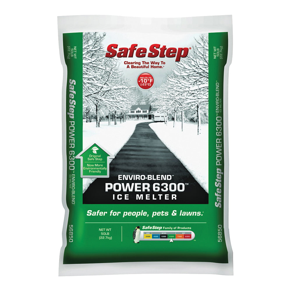 Safe Step 56850 Ice Melter, Crystalline Solid, White, 50 lb Bag