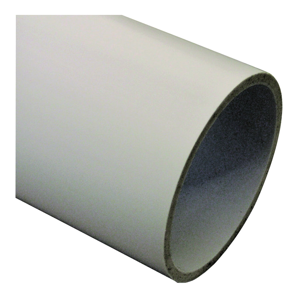 GENOVA 70042F Pipe, 4 in, 20 ft L, SCH 40 Schedule, White