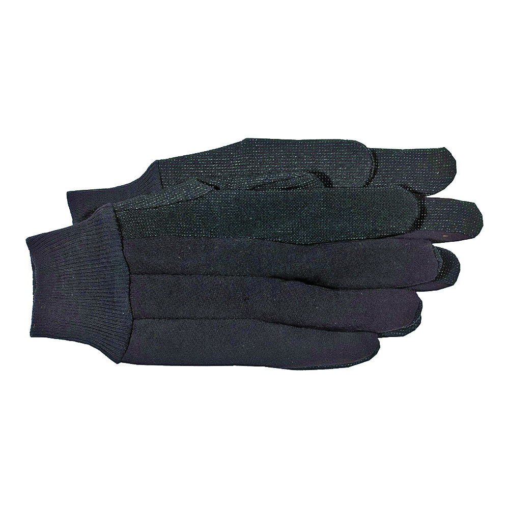 BOSS 1850L Protective Gloves, L, Straight Thumb, Knit Wrist Cuff, Polyester, Brown