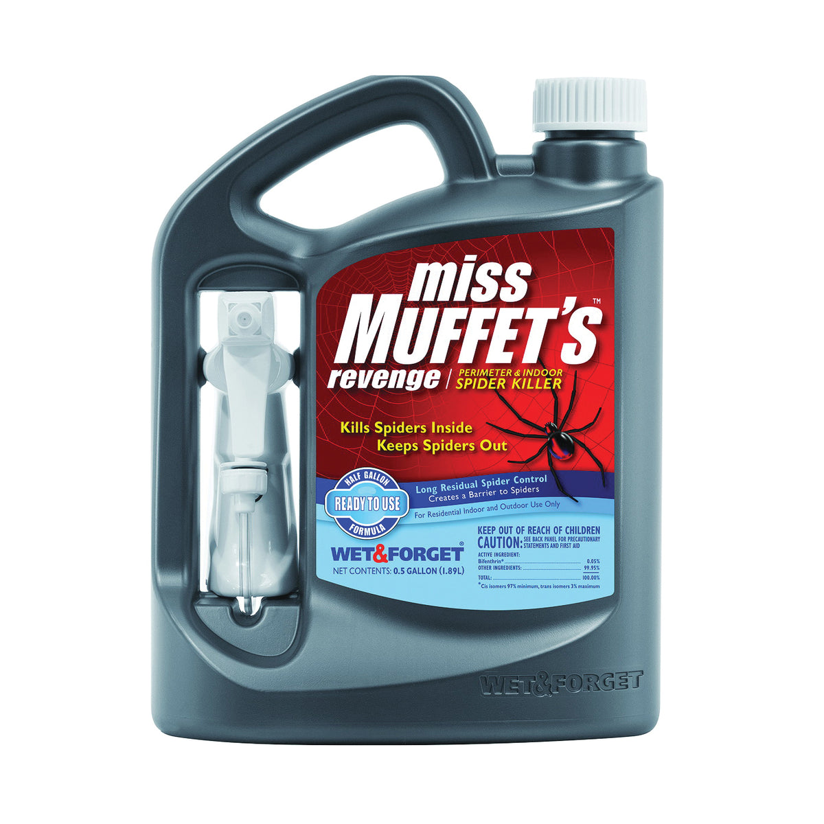 Miss Muffet&#39;s Revenge 803064 Spider Control, Liquid, Spray Application, 64 oz