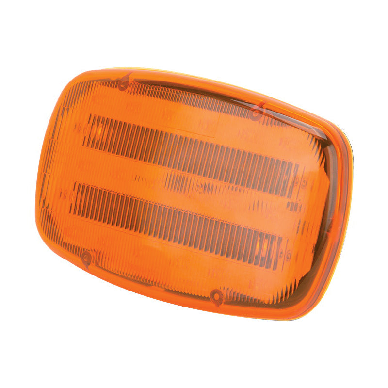 PowerZone 35705 LED Magnetic Emergency Light, Amber Reflector, ABS Reflector, 6-1/4 in W Reflector, 4 in H Reflector