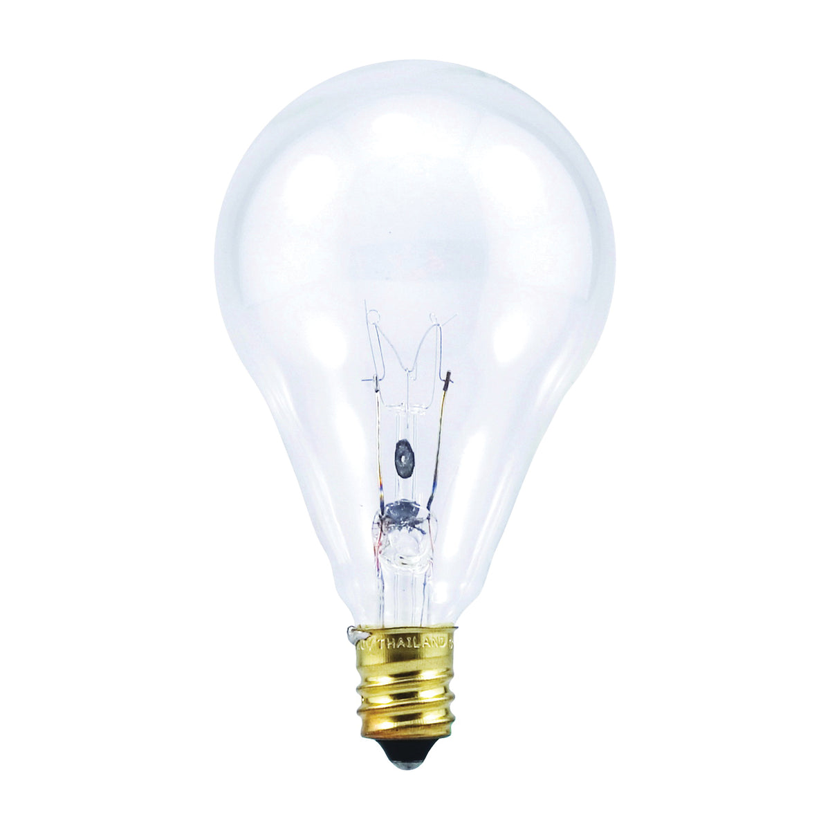 Sylvania 10894 Incandescent Lamp, 60 W, A15 Lamp, Candelabra E12 Lamp Base, 650 Lumens, 1000 hr Average Life