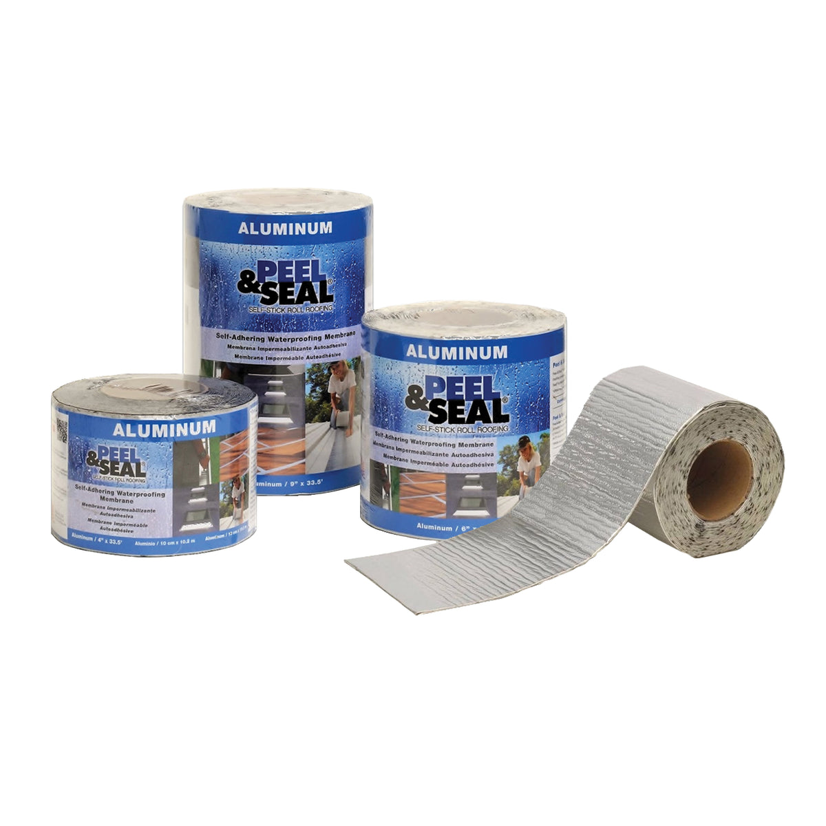 MFM 50036 Roofing Membrane, 33-1/2 ft L, 36 in W, Aluminum/Polymer