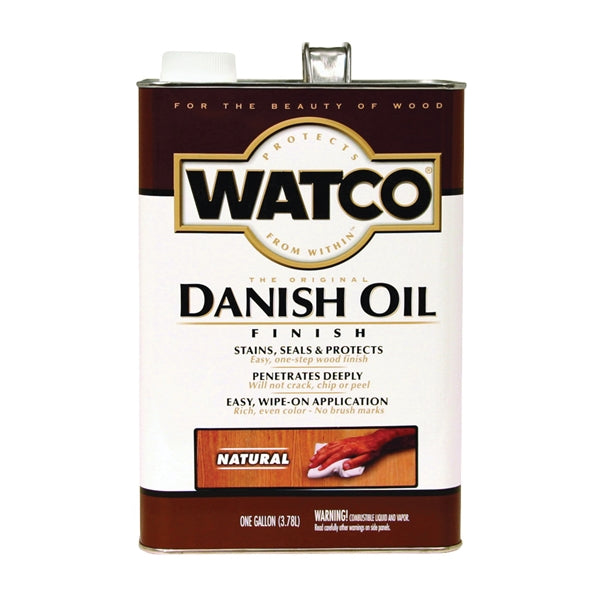 WATCO 65732 Danish Oil, Natural, Liquid, 1 gal, Can