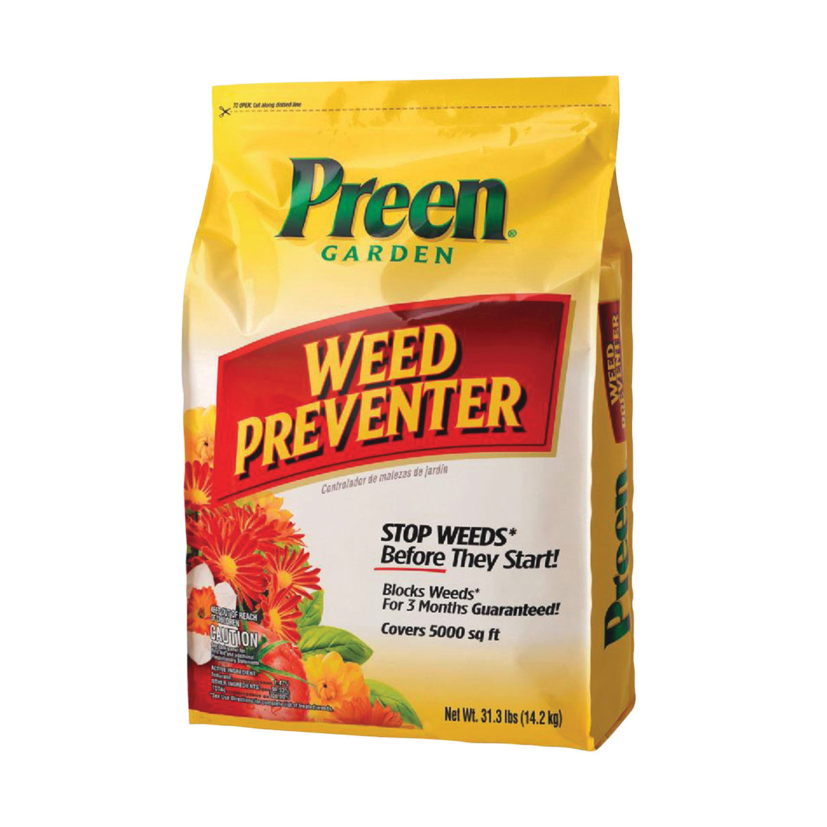 Preen 24-63802 Weed Preventer, Granular, 31.3 lb Bag