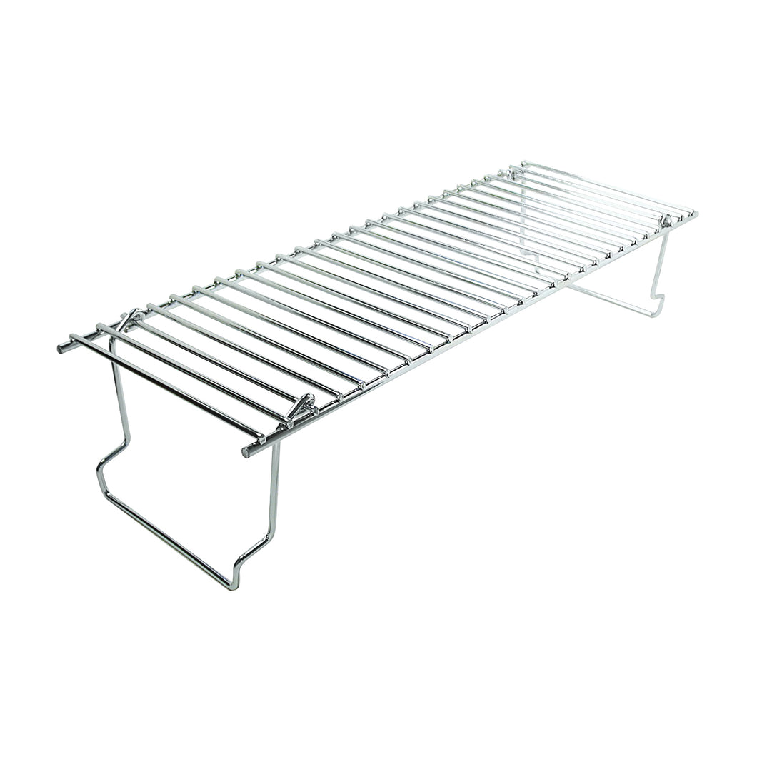 GrillPro 14625 Warming Rack, 20 in L, 7 in W, Stainless Steel, Chrome