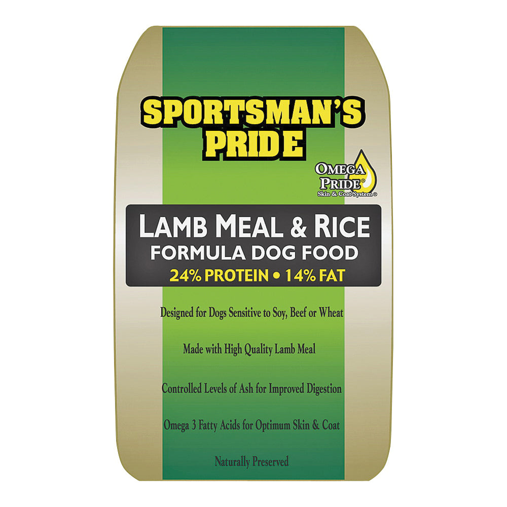 Sportsman&#39;s Pride 10058 Dog Food, Lamb, Rice Flavor, 33 lb Bag