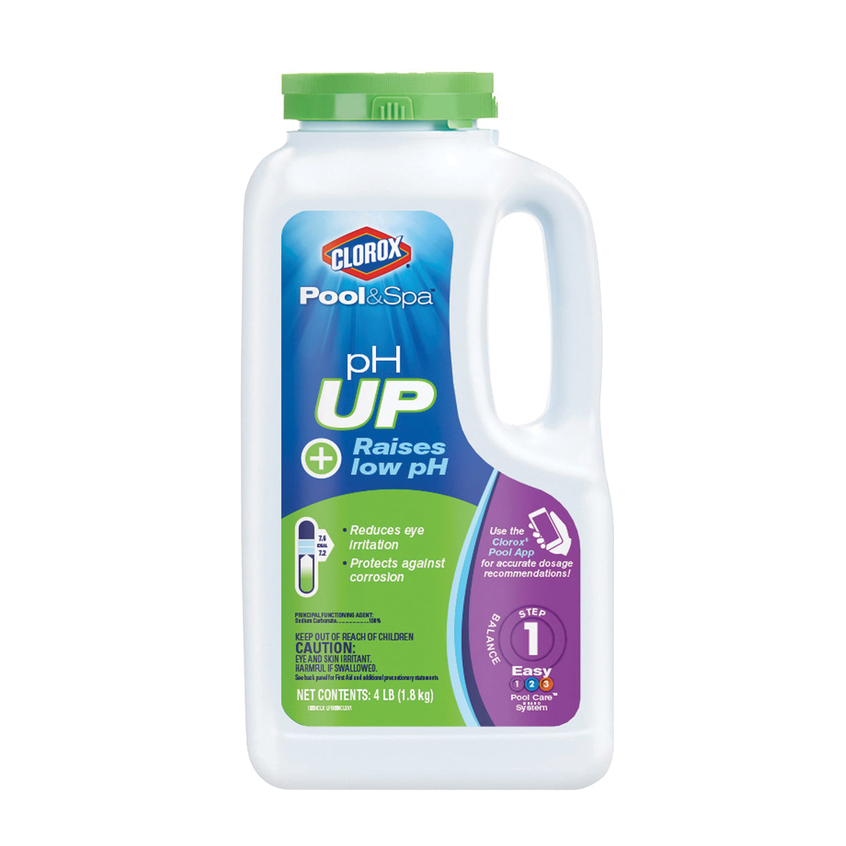 Clorox 12104CLX pH Up, Granular, White, 4 lb