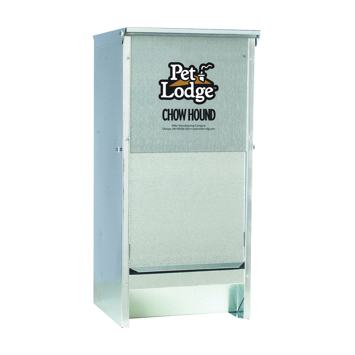 Pet Lodge CH12 Pet Feeder, 12 lb Volume, Galvanized Steel