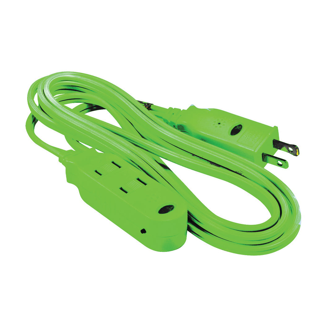 CCI 418528820 Extension Cord, 16 AWG Cable, 6 ft L, Green