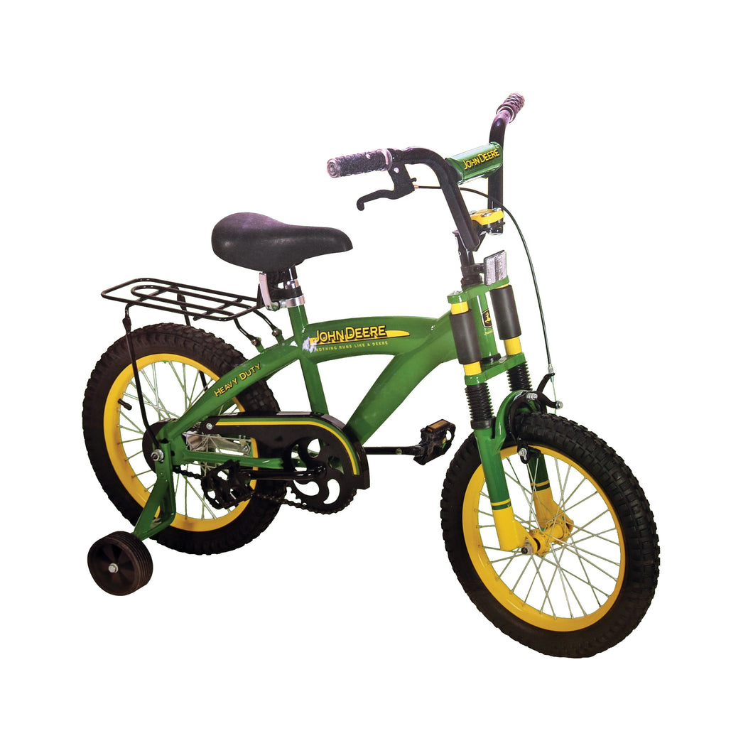 John Deere Toys 35016 Bicycle, Men's, > 4 years, Steel Frame, 16 in Dia Wheel, Green