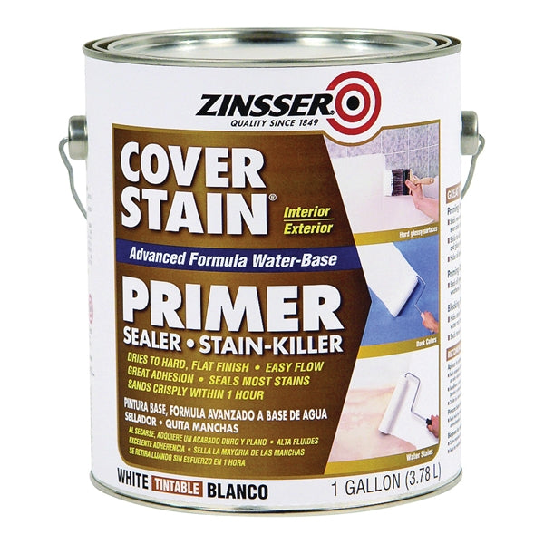 ZINSSER 257017 Primer Sealer, Flat, White, 1 gal, Can