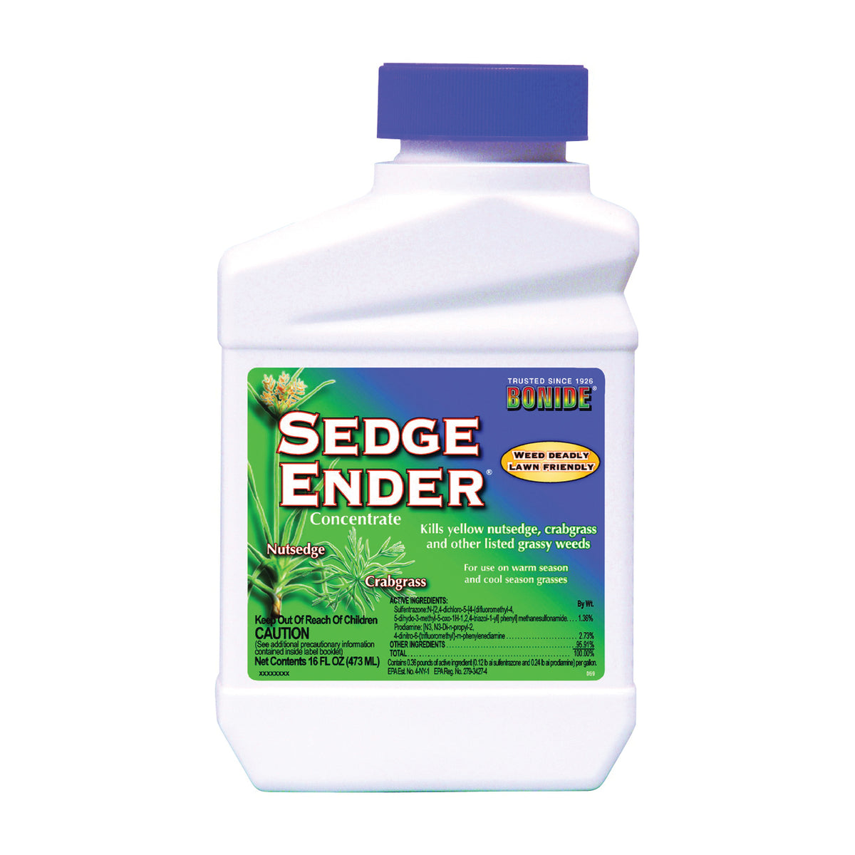 Bonide 069 Crabgrass and Nutsedge Killer, Liquid, Yellow, 16 oz
