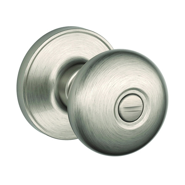 Schlage Stratus Series J170 STR 619 Dummy Door Knob, Zinc, Satin Nickel