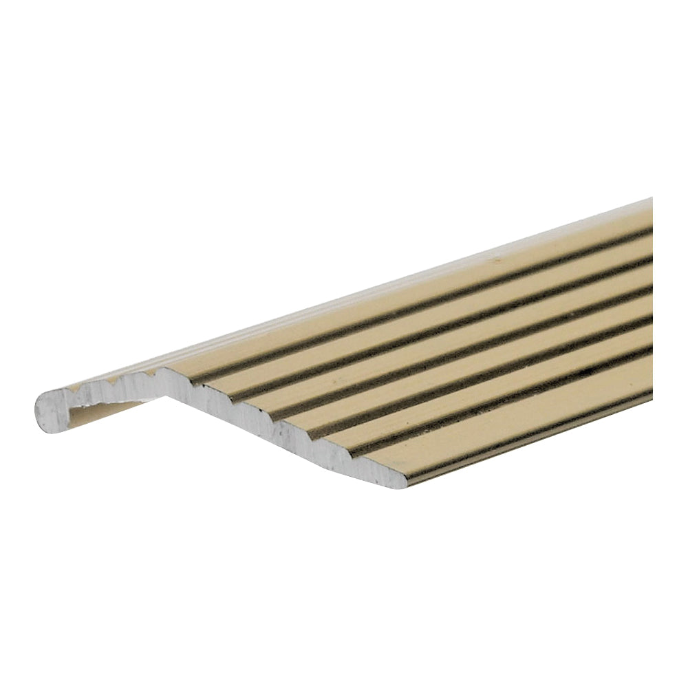 Frost King H113FB/6 Carpet Bar, 6 ft L, 1 in W, Fluted Surface, Aluminum, Gold, Satin