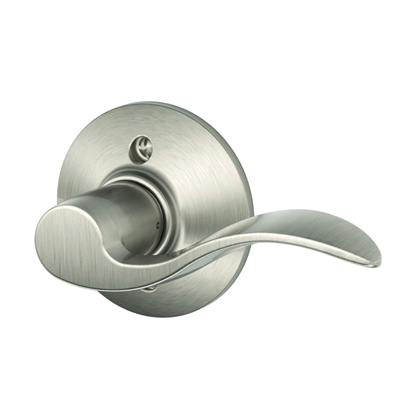 Schlage Accent Series F170 ACC 619 RH Dummy Lever, Zinc, Satin Nickel