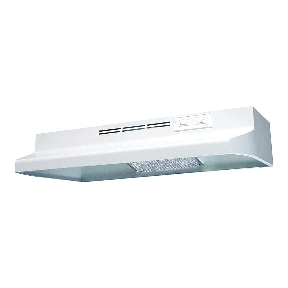 Air King Advantage AD Series AD1363 Range Hood, 180 cfm, 2 Fan, 36 in W, 12 in D, 6 in H, Cold Rolled Steel, White