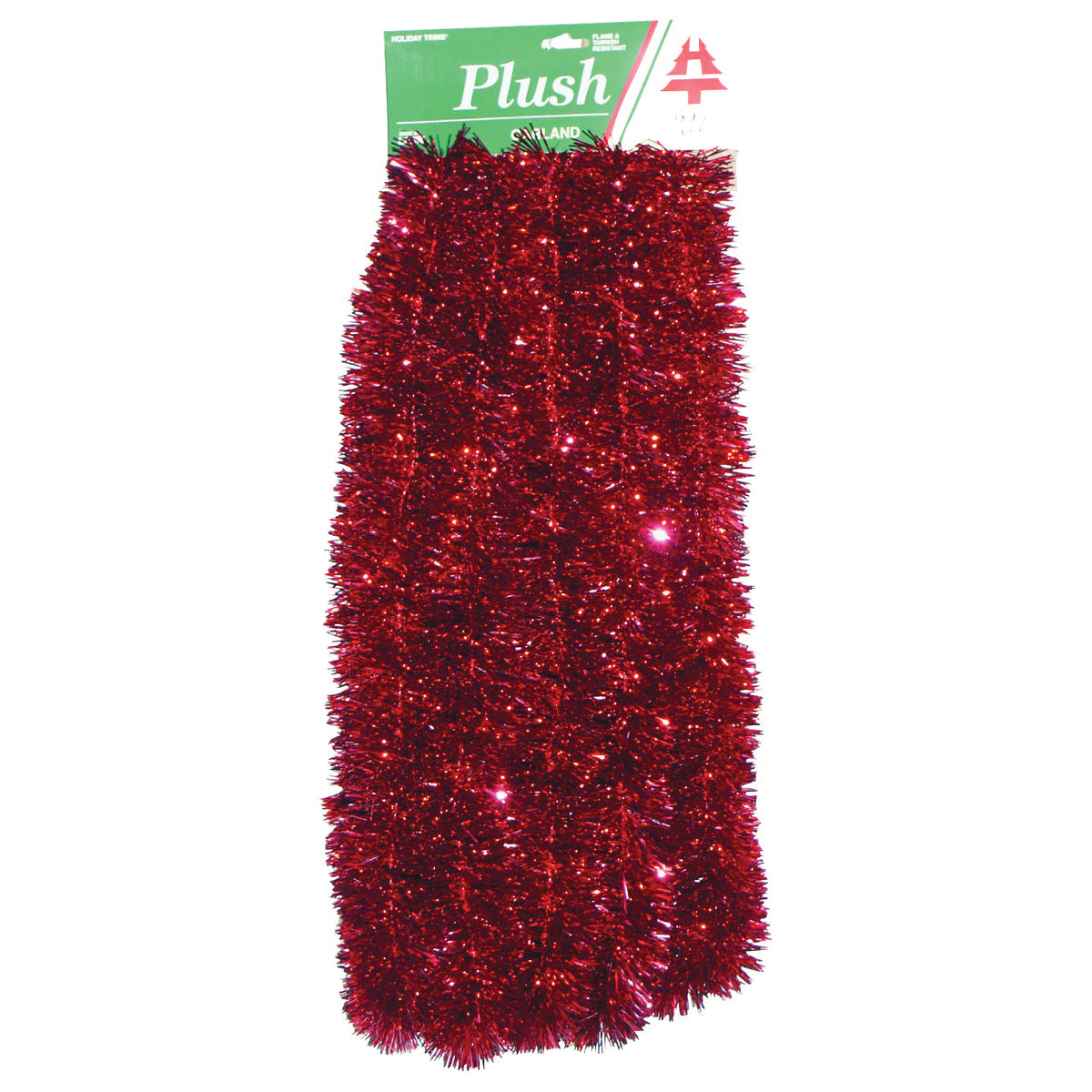 Holidaytrims 3433081 Cascade Christmas Garland, 15 ft L, Plush/PVC, Indoor