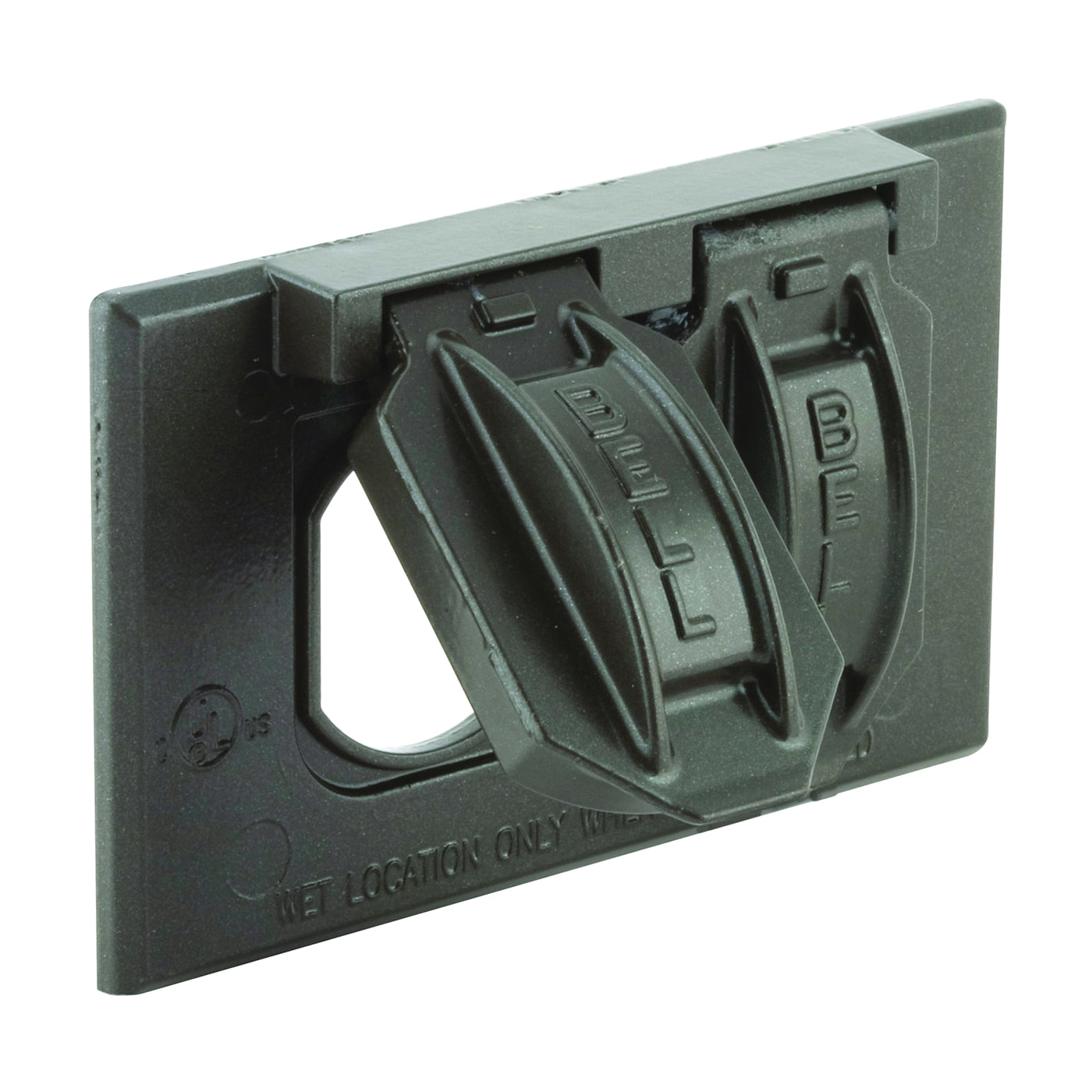 Orbit 1C-DH-BR Weatherproof Device Cover, 2-13/16 in L, 4-1/2 in W, Zinc, Bronze, Bronze