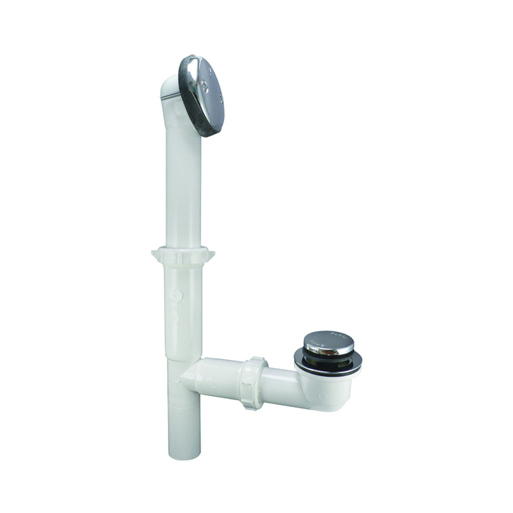 Keeney 63WK Bath Drain, Plastic, Chrome, For: All Standard Size Tubs