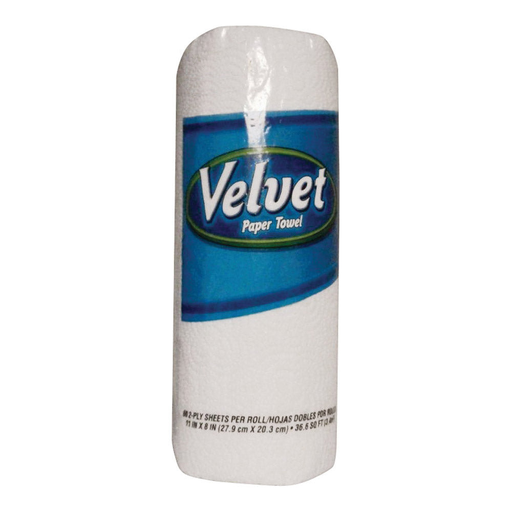 Velvet 098811 Paper Towel, 11 in L, 8 in W, 2-Ply