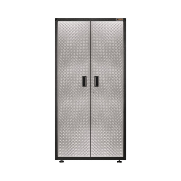 GLADIATOR GALG36KDYG Gear Box, 225 lb, 3-Shelf, Steel, Silver Tread