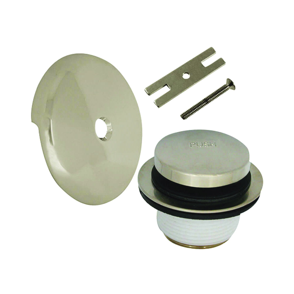 Danco 89237 Tub Drain Trim Kit, Metal, Brushed Nickel, For: 1-1/2 in and 1-3/8 in Drain Shoe Sizes