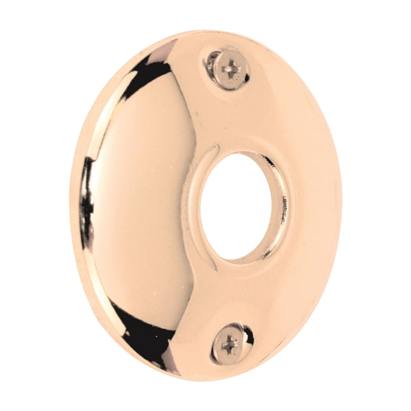 Defender Security E 2282 Door Knob Rosette, Steel, Brass, For: Old Style Passage Locks