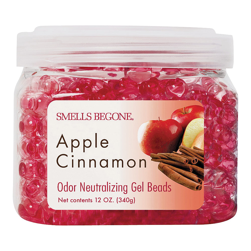 SMELLS BEGONE 52812 Odor Neutralizing Gel, 12 oz Jar, Apple Cinnamon, 450 sq-ft Coverage Area