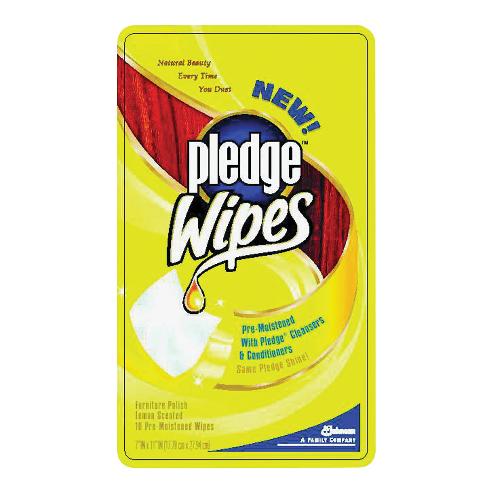 Pledge 72807 Furniture Wipe White Liquid Lemon Pleasant: Furniture Cleaners  (046500728075-2)