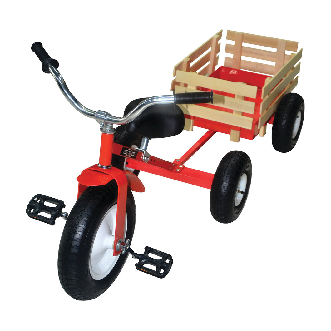 Speedway 53498 Retro Tricycle, Steel Frame, 13 x 3 in Front Wheel, 10 x 3-1/2 in Rear Wheel, Classic Red