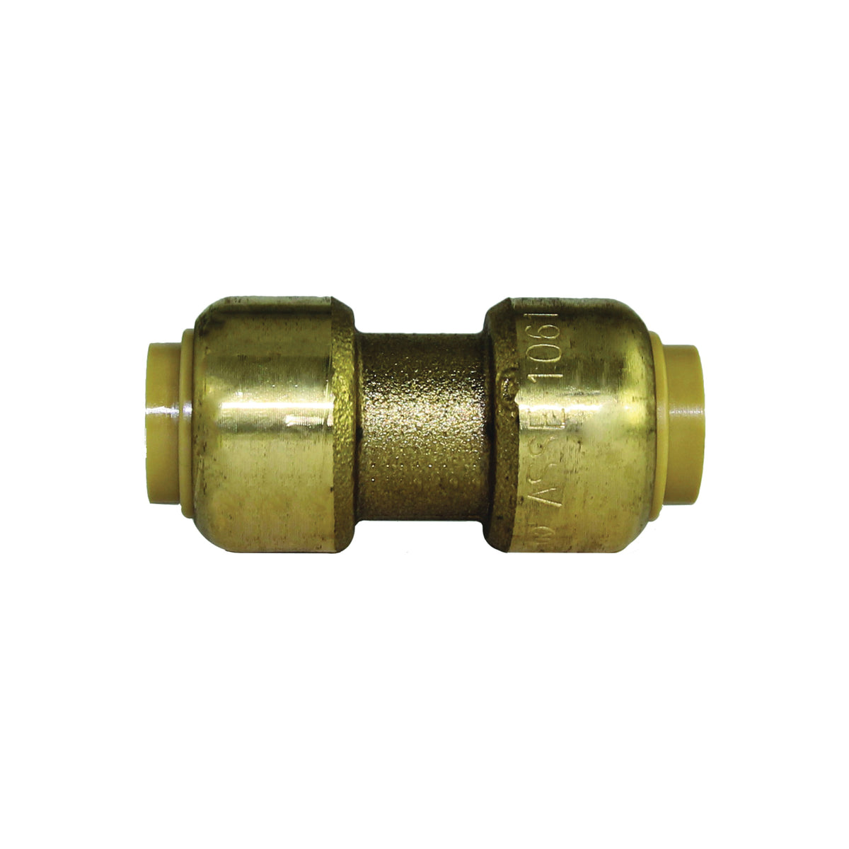 SharkBite U006LFA Tube Coupling, 3/8 x 3/8 in, Brass, 200 psi Pressure