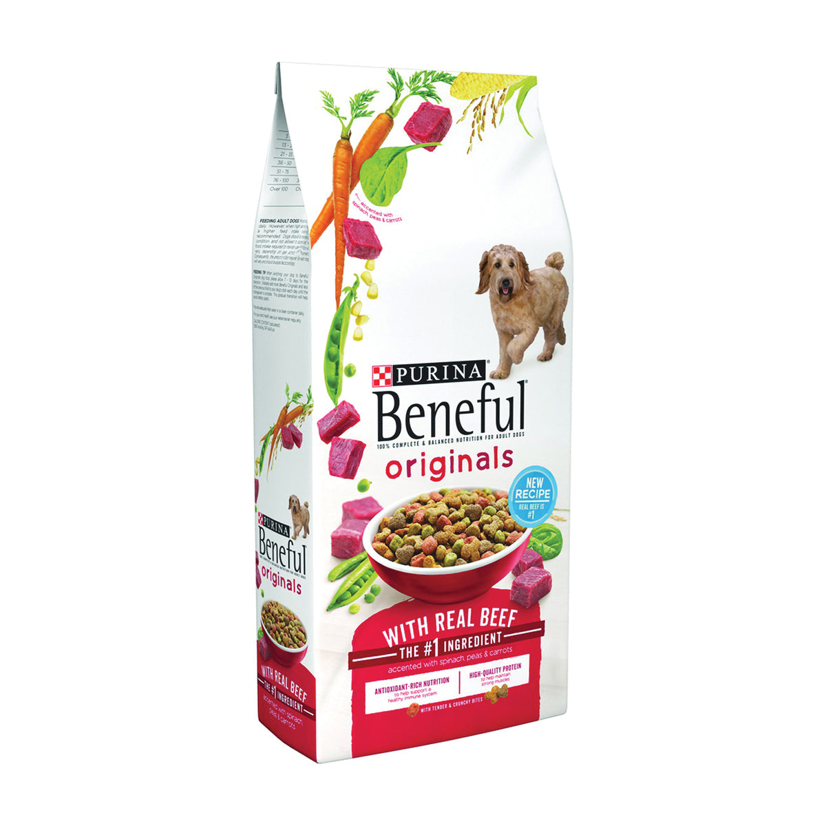 Beneful 1780013485 Dog Food, Beef Flavor, 3.5 lb Bag
