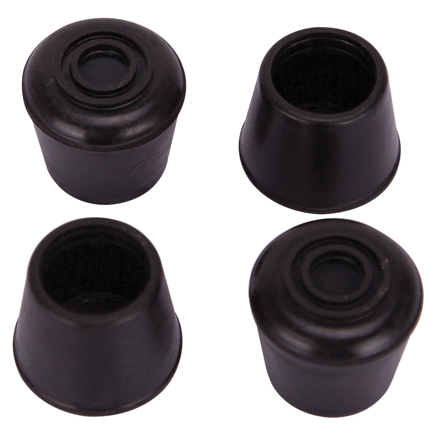 ProSource FE-50634-B Furniture Leg Tip, Round, Rubber, Black, 3/4 in Dia, 3/4 in H