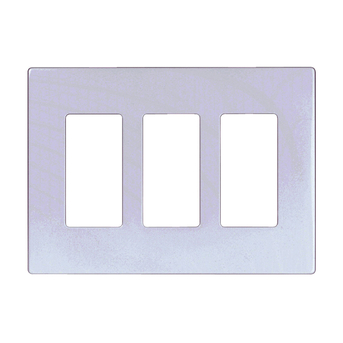 Eaton Cooper Wiring PJS PJS263W Wallplate, 4.87 in L, 6-3/4 in W, 3 -Gang, Polycarbonate, White, High-Gloss