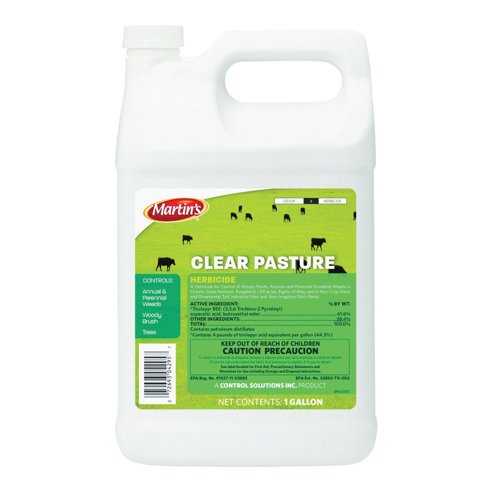Martin's 82004295 Pasture Herbicide, Liquid, Amber, 1 gal