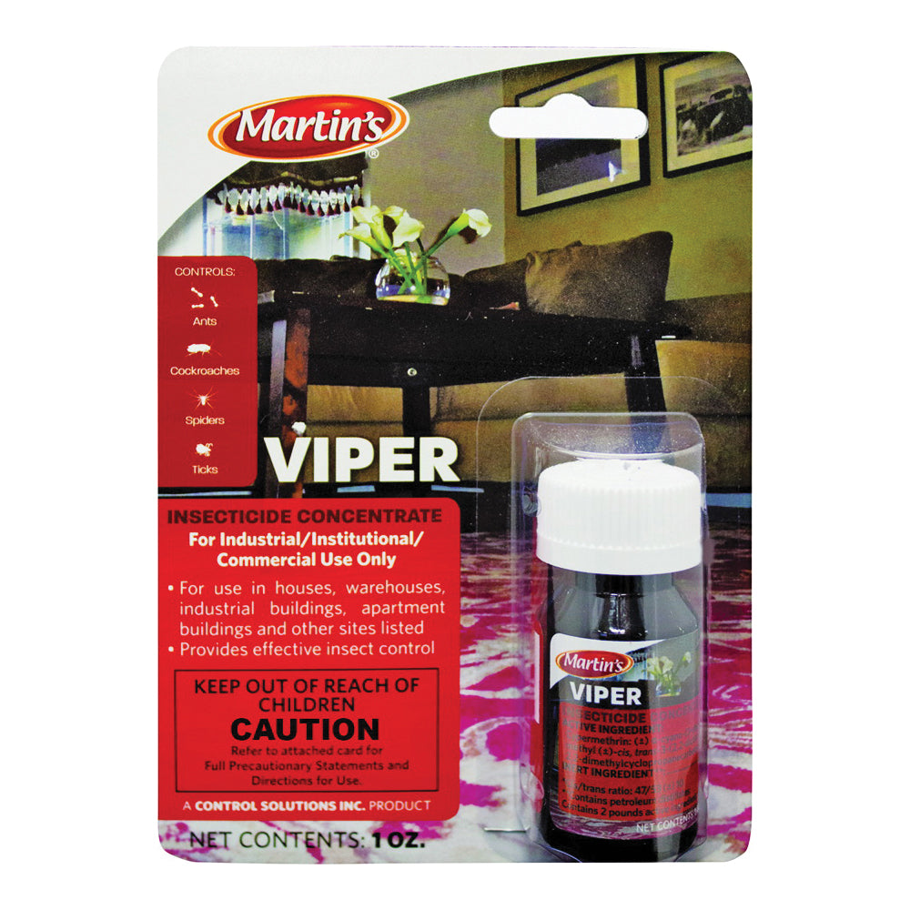 Martin's 82005004 Concentrated Insecticide Killer, Liquid, Spray Application, 1 oz Bottle