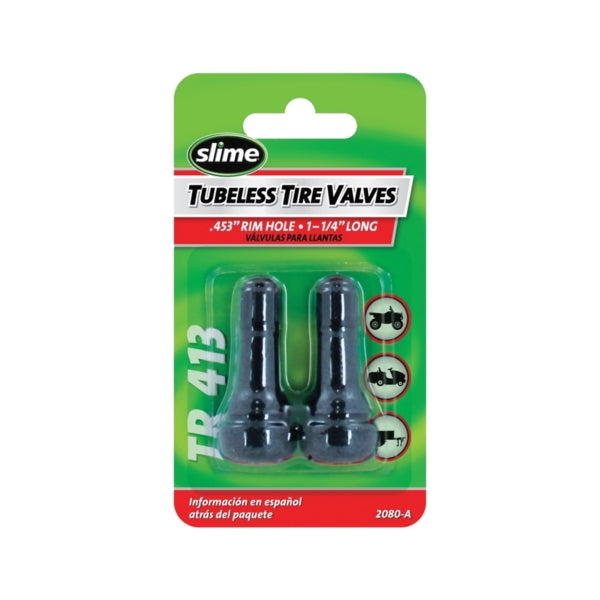 Slime 2080-A Tubeless Tire Valve, Rubber