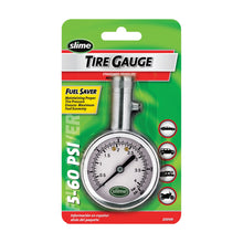 Load image into Gallery viewer, Slime 20049 Tire Gauge, 5 to 60 psi, Brass Gauge Case
