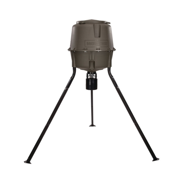 MOULTRIE MFG-13062 Tripod Deer Feeder, Battery, Metal/Plastic, Green