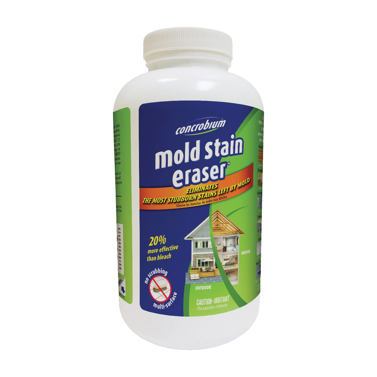 Concrobium 029-665 Mold Stain Eraser, 22.9 oz, Powder, Acetic Acid, White