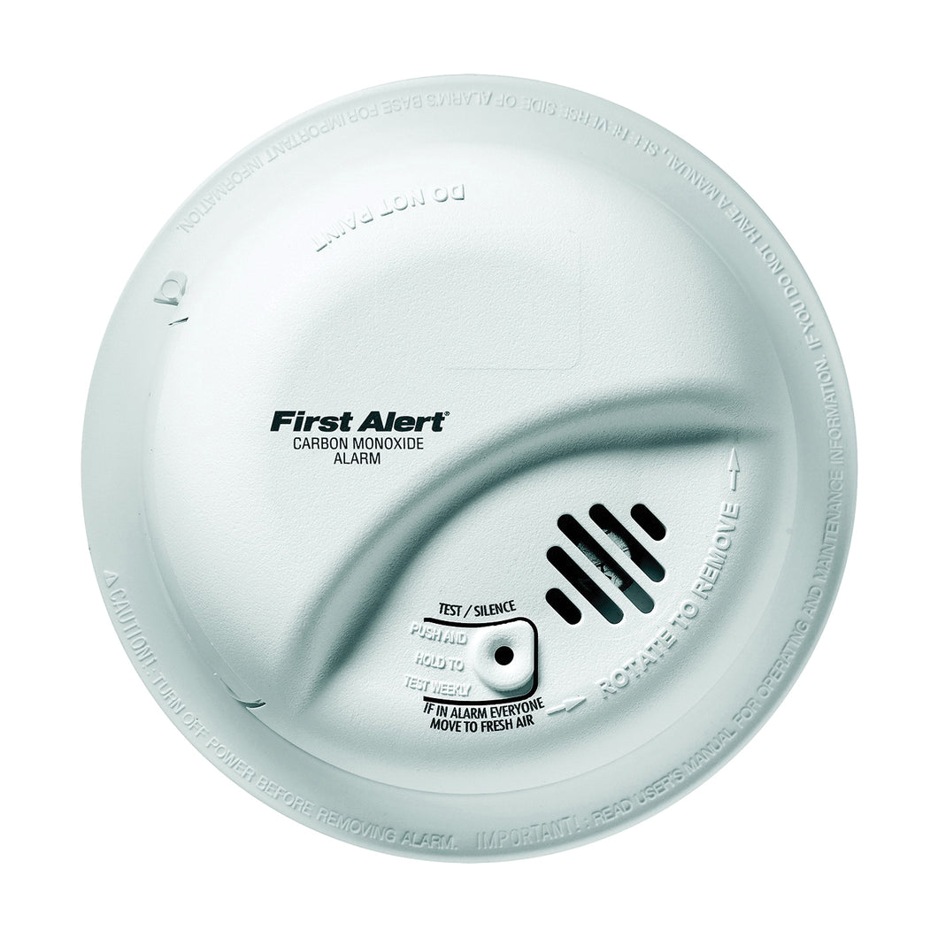FIRST ALERT CO5120BN Carbon Monoxide Alarm, 10 ft, 85 dB, Alarm: Audible, Electrochemical Sensor