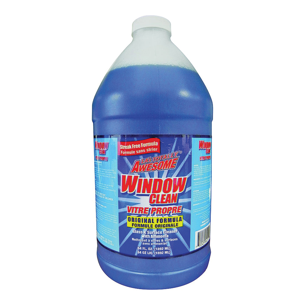 LA&#39;s TOTALLY AWESOME 240 Glass Cleaner Refill, 64 oz, Liquid, Ammonia, Blue